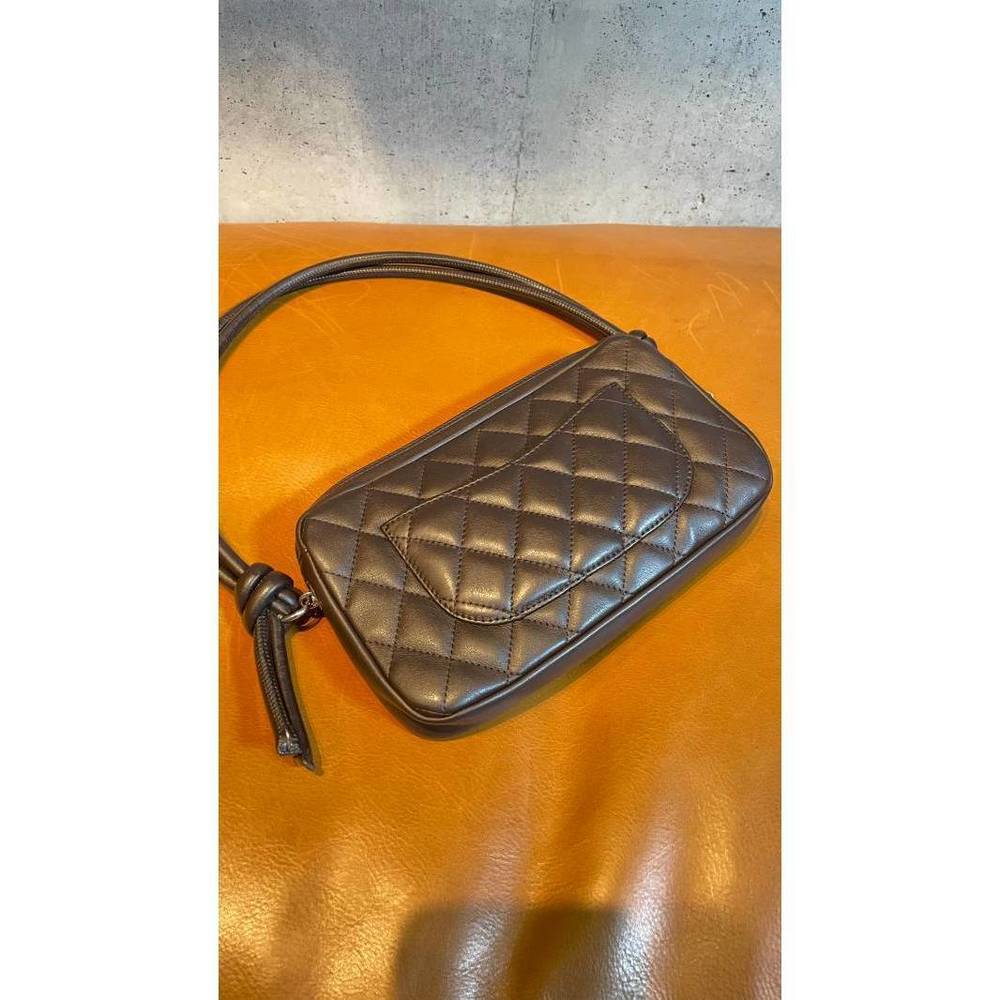 Chanel Cambon Accessory Pouch Handbag Brown One Shoulder - Picture 2 of 5